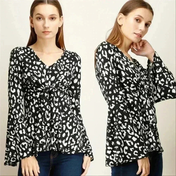 LEOPARD PRINT TOP - Picture 1 of 4
